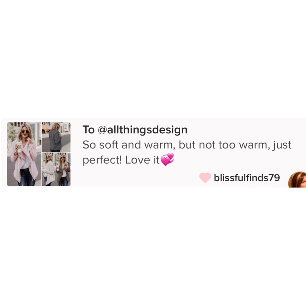 Blush Pink Fuzzy Warm Waterfall Open Cardigan - Picture 5 of 5